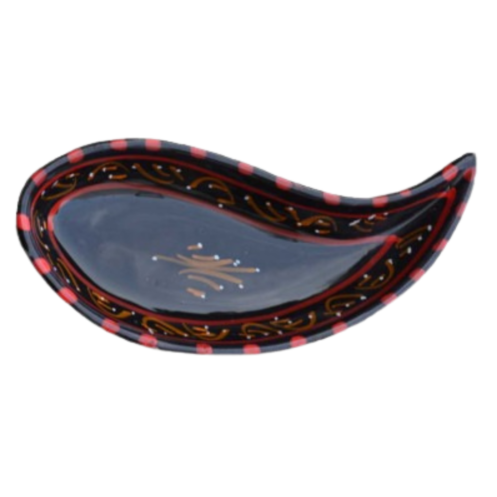 Handmade Ceramic Serving Platter Set with Hand Painted Modular Compartments Image 4