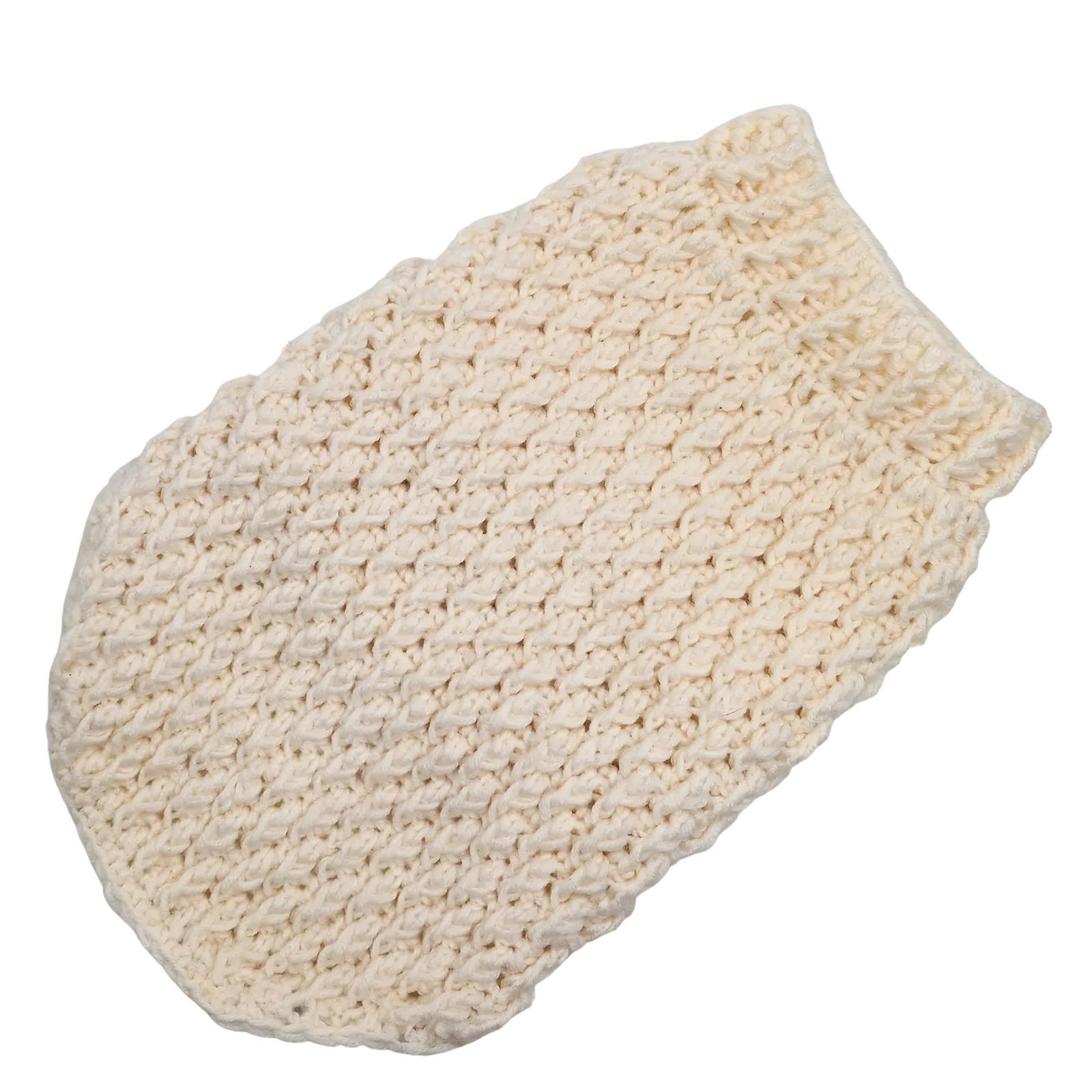 Cream Textured Crochet Dog Sweater Pullover for Small Pets