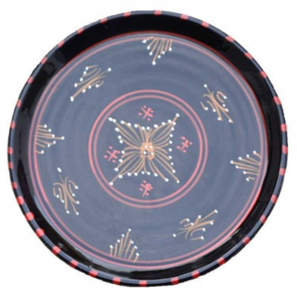 Handmade Ceramic Serving Platter Set with Hand Painted Modular Compartments Image 2