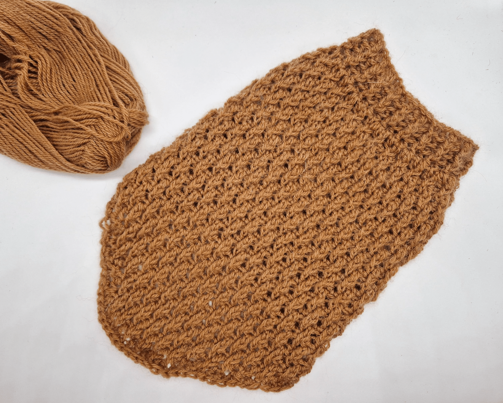 Brown Textured Crochet Dog Sweater Pullover for Small Pets Image 2