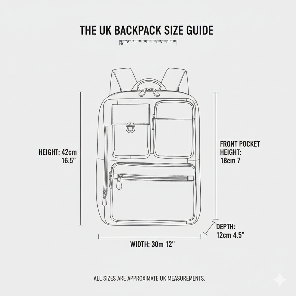 Convertible Full Grain Leather Backpack Briefcase Cognac Brown Multi Pocket Laptop Bag Image 4