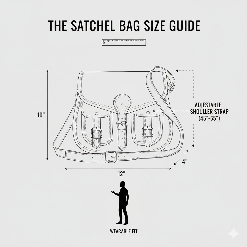 Handcrafted Leather Messenger Crossbody Bag, Vintage Tan Multi‑Pocket Satchel for Women Image 4